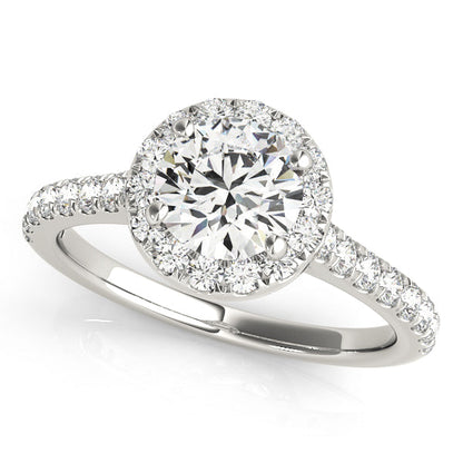 2 CT Round Three Stones Lab Grown Diamond Engagement Ring