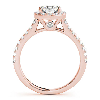 2 CT Round Three Stones Lab Grown Diamond Engagement Ring