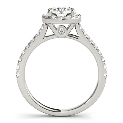 2 CT Round Three Stones Lab Grown Diamond Engagement Ring
