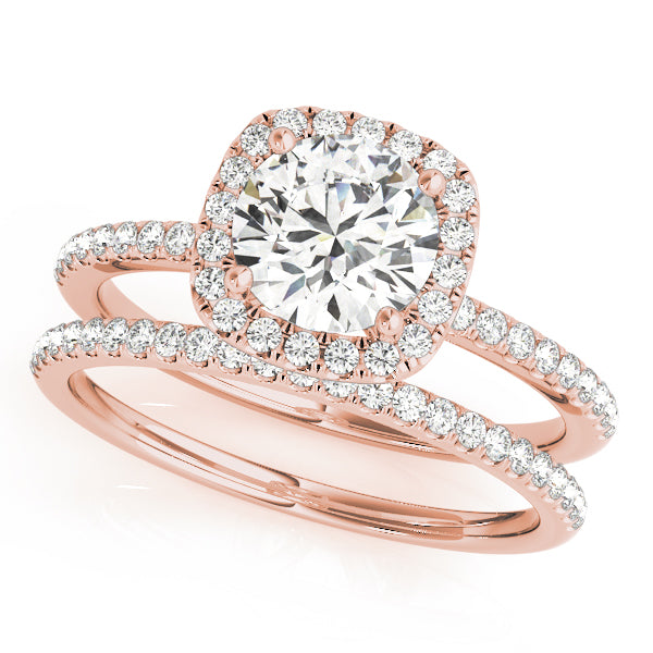 2 CT Round Three Stones Lab Grown Diamond Engagement Ring