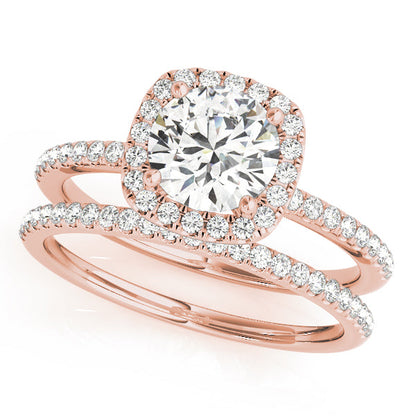 2 CT Round Three Stones Lab Grown Diamond Engagement Ring