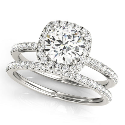 2 CT Round Three Stones Lab Grown Diamond Engagement Ring