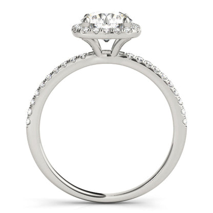 2 CT Round Three Stones Lab Grown Diamond Engagement Ring
