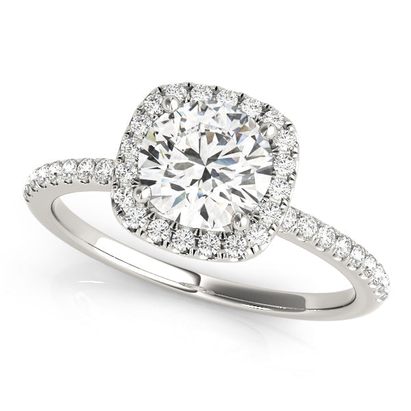 2 CT Round Three Stones Lab Grown Diamond Engagement Ring