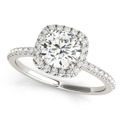 2 CT Round Three Stones Lab Grown Diamond Engagement Ring