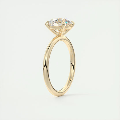 2.0 CT Round Cut Solitaire Moissanite Engagement Ring 11