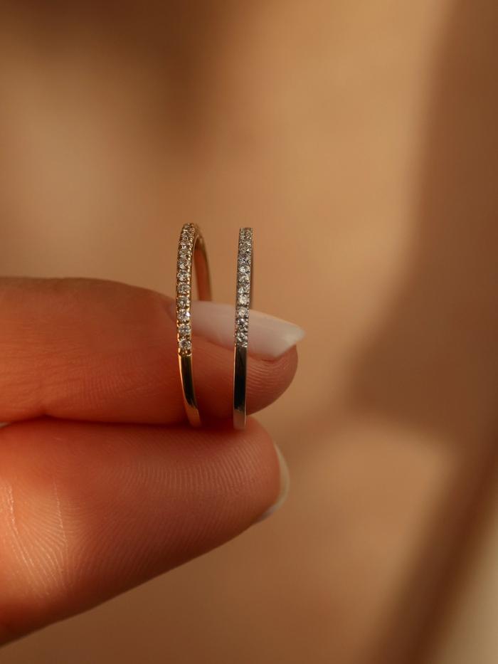 Marquise Cut Cluster Styled Lab Grown Wedding Band