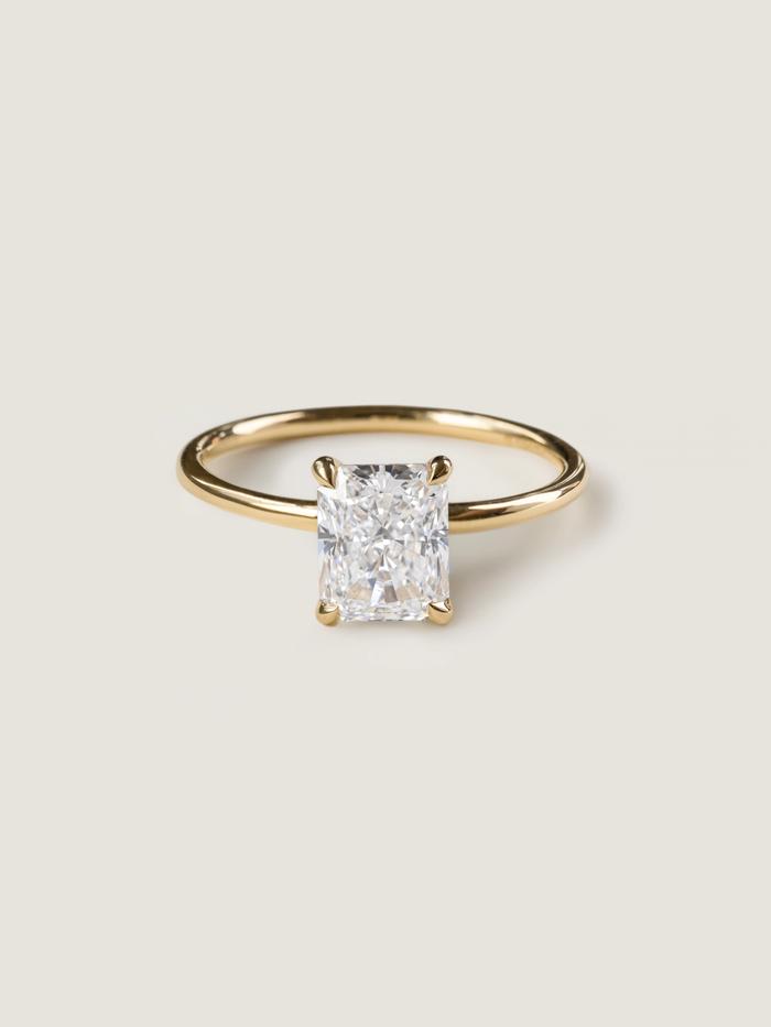Marquise Cut Cluster Styled Lab Grown Diamond Engagement Ring