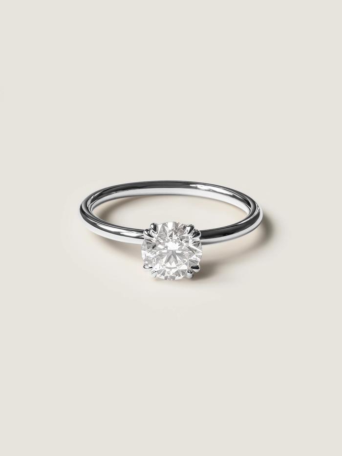 Marquise Cut Cluster Styled Lab Grown Diamond Engagement Ring