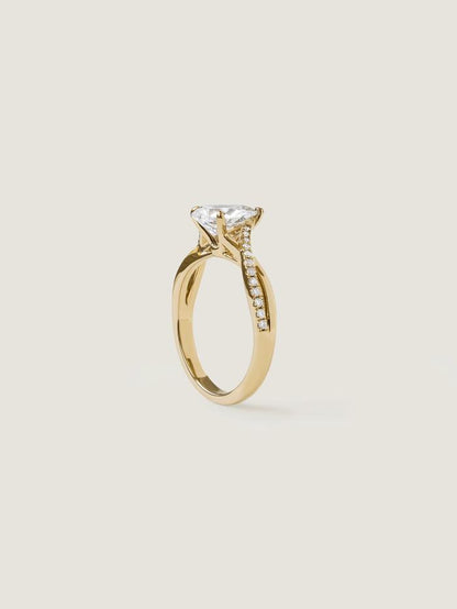 Marquise Cut Cluster Styled Lab Grown Diamond Engagement Ring