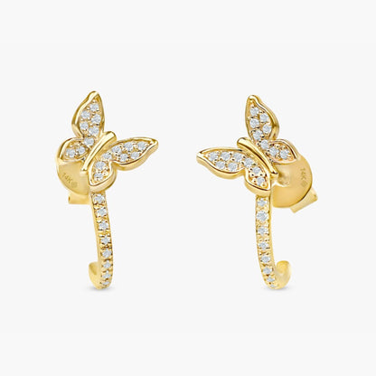 1.0 CT Round Bezel Solitaire Lab Grown Diamond Earrings