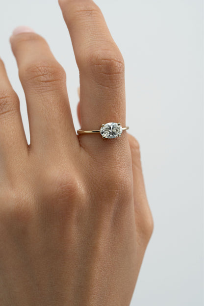 2 CT Round Three Stones Lab Grown Diamond Engagement Ring