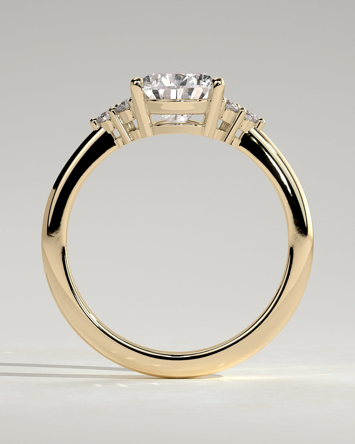 Pear Cluster Lab Grown Diamond Engagement Ring