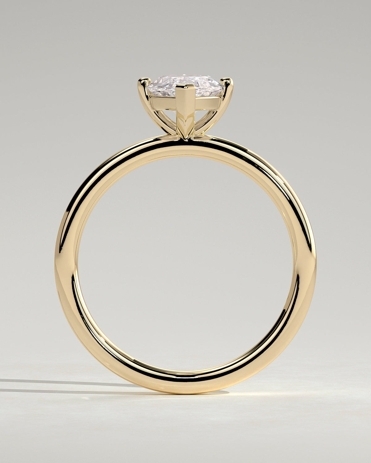 Marquise Solitaire Lab Grown Diamond Engagement Ring