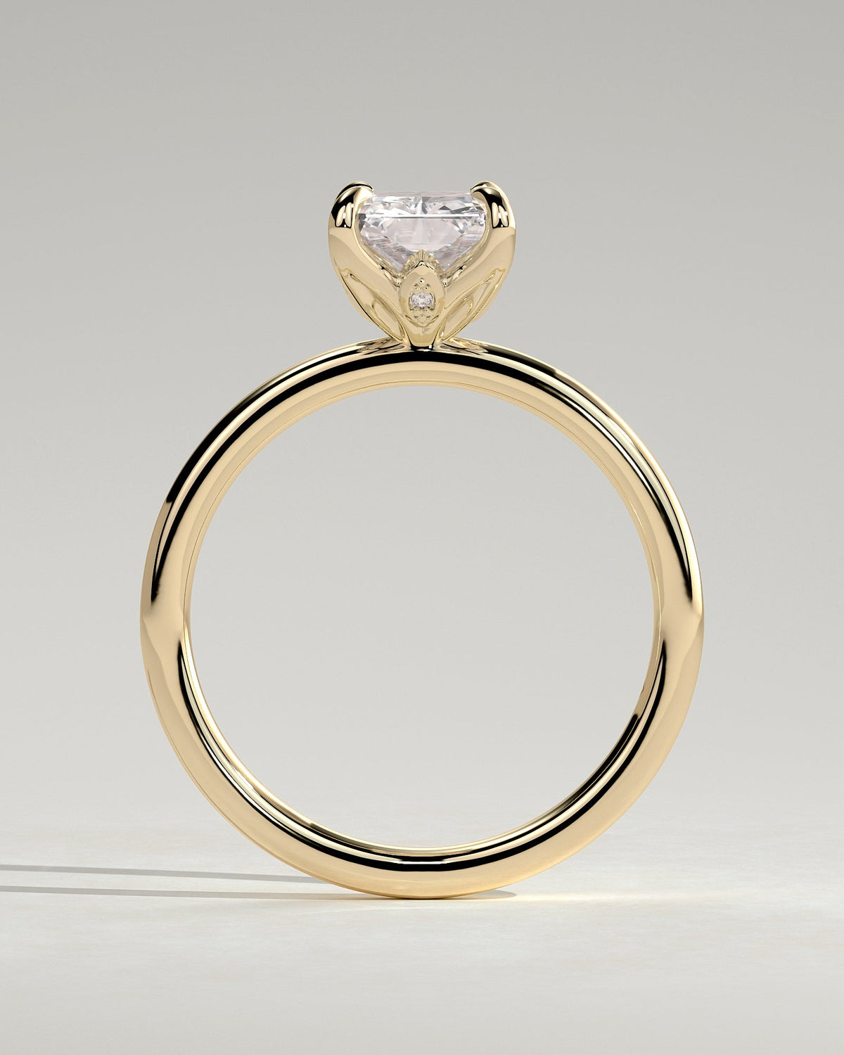 Radiant Solitaire Lab Grown Diamond Engagement Ring