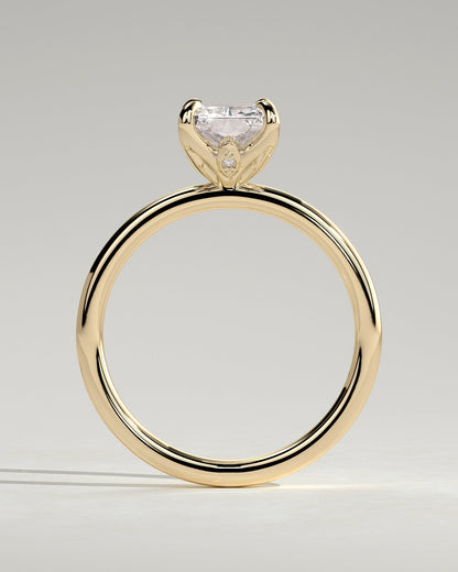 Radiant Solitaire Lab Grown Diamond Engagement Ring