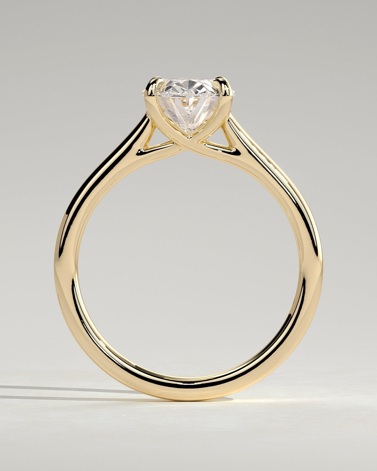 Oval Solitaire Lab Grown Diamond Engagement Ring