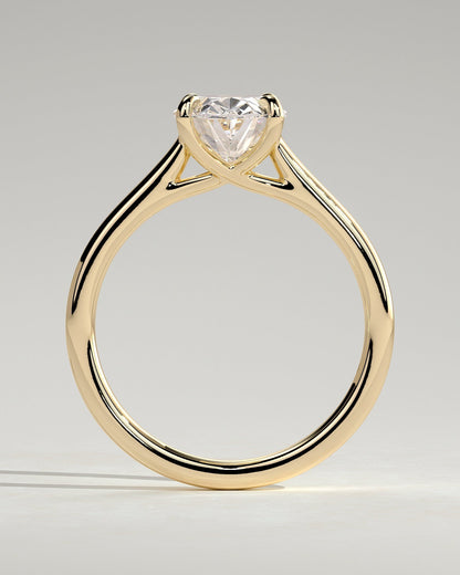 Oval Solitaire Lab Grown Diamond Engagement Ring