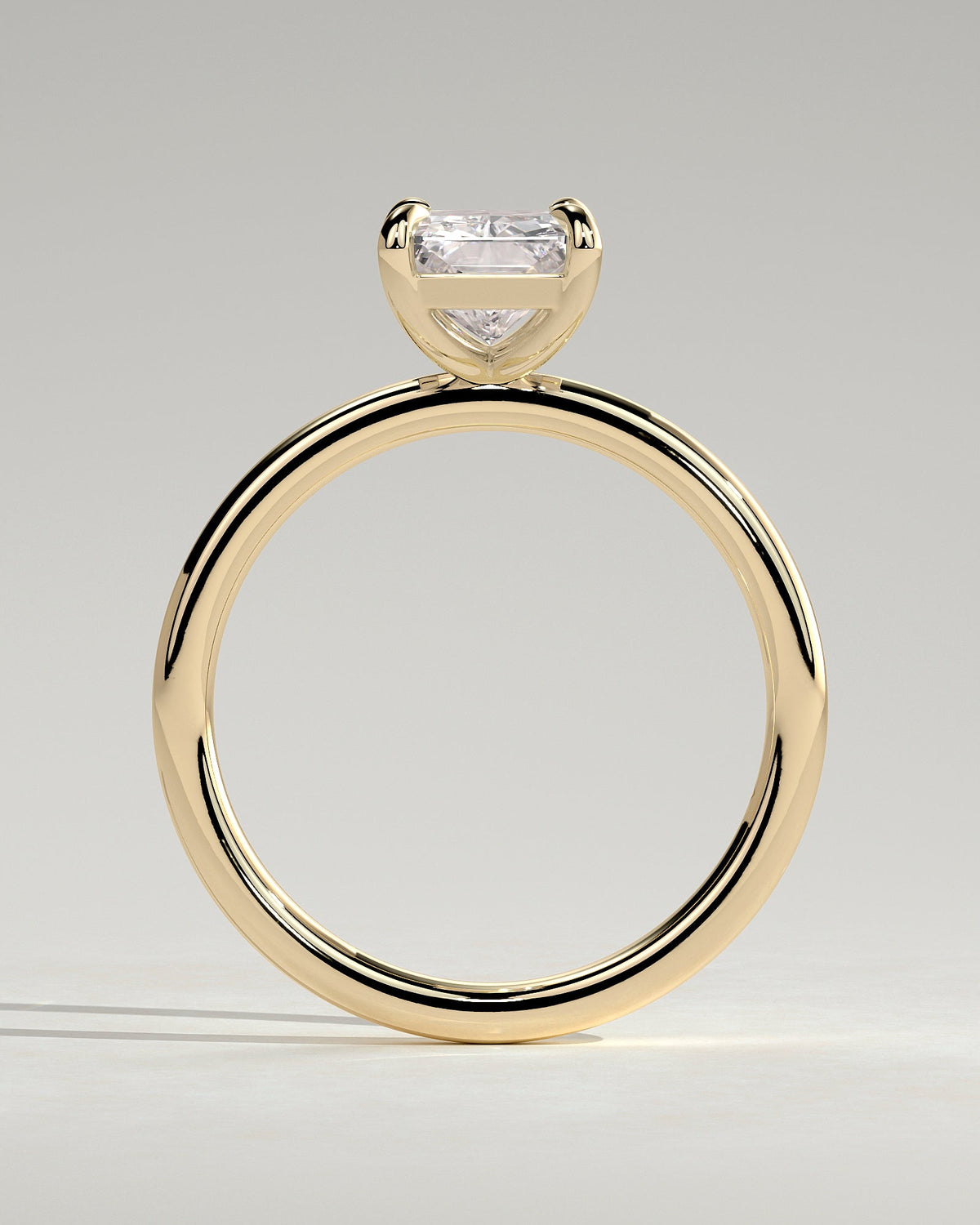Radiant Solitaire Lab Grown Diamond Engagement Ring
