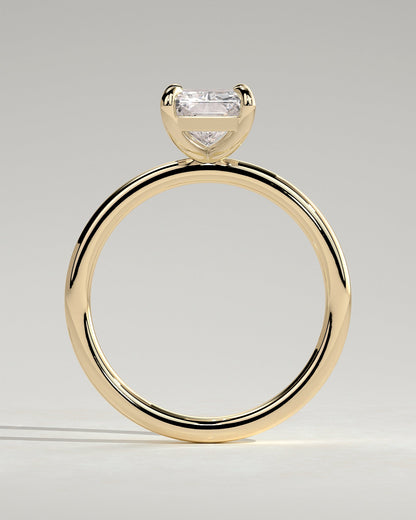 Radiant Solitaire Lab Grown Diamond Engagement Ring