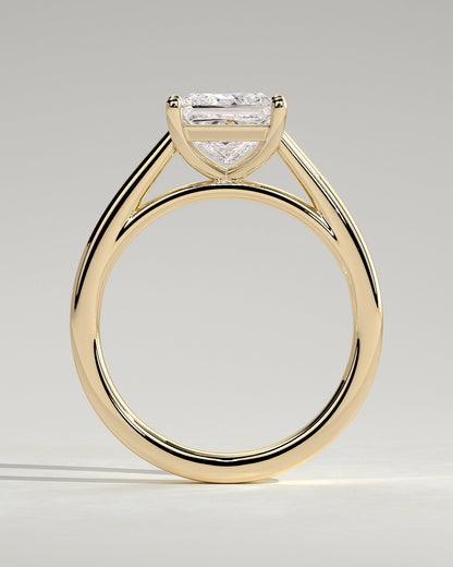 Princess Solitaire & Cathedral Lab Grown Diamond Engagement Ring