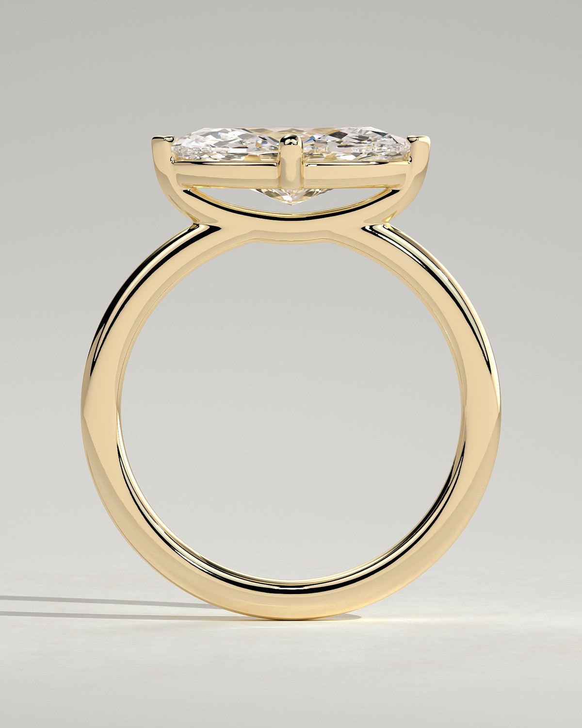 Marquise East West Solitaire Lab Grown Diamond Engagement Ring
