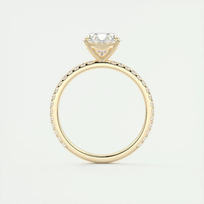 2 CT Oval Solitaire CVD F/VS1 Diamond Engagement Ring 15