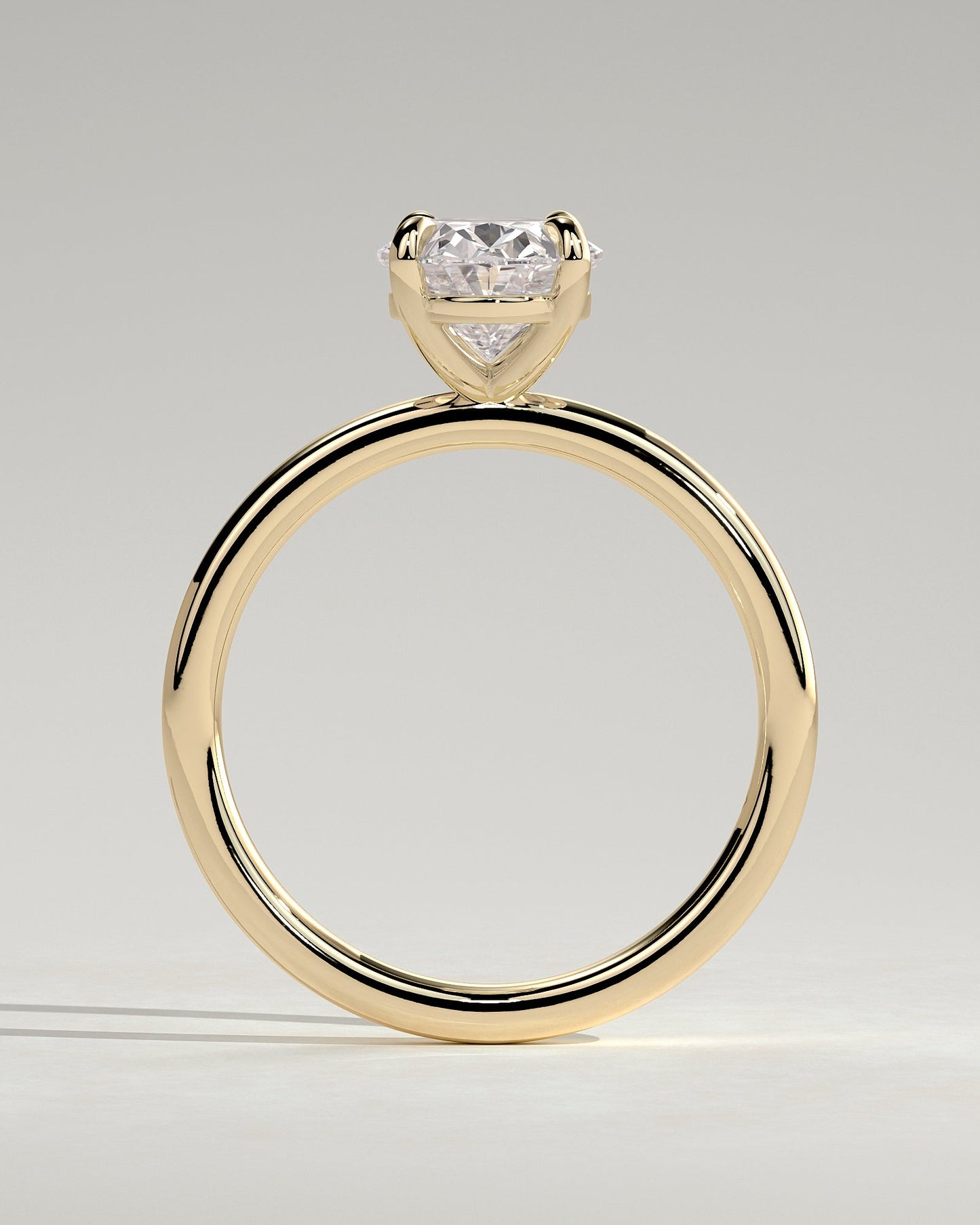Oval Solitaire Lab Grown Diamond Engagement Ring