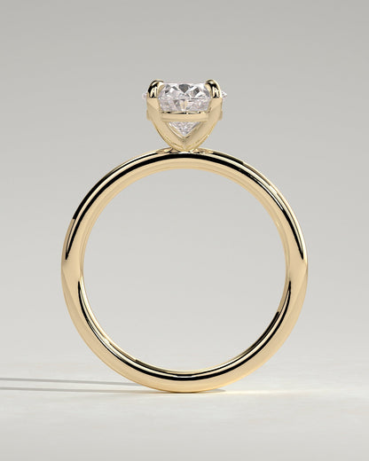 Oval Solitaire Lab Grown Diamond Engagement Ring