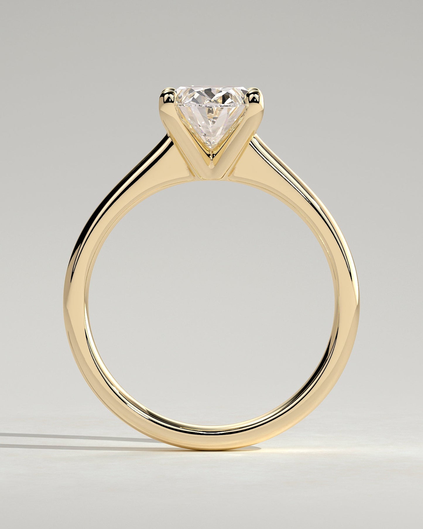 Oval Solitaire Lab Grown Diamond Engagement Ring