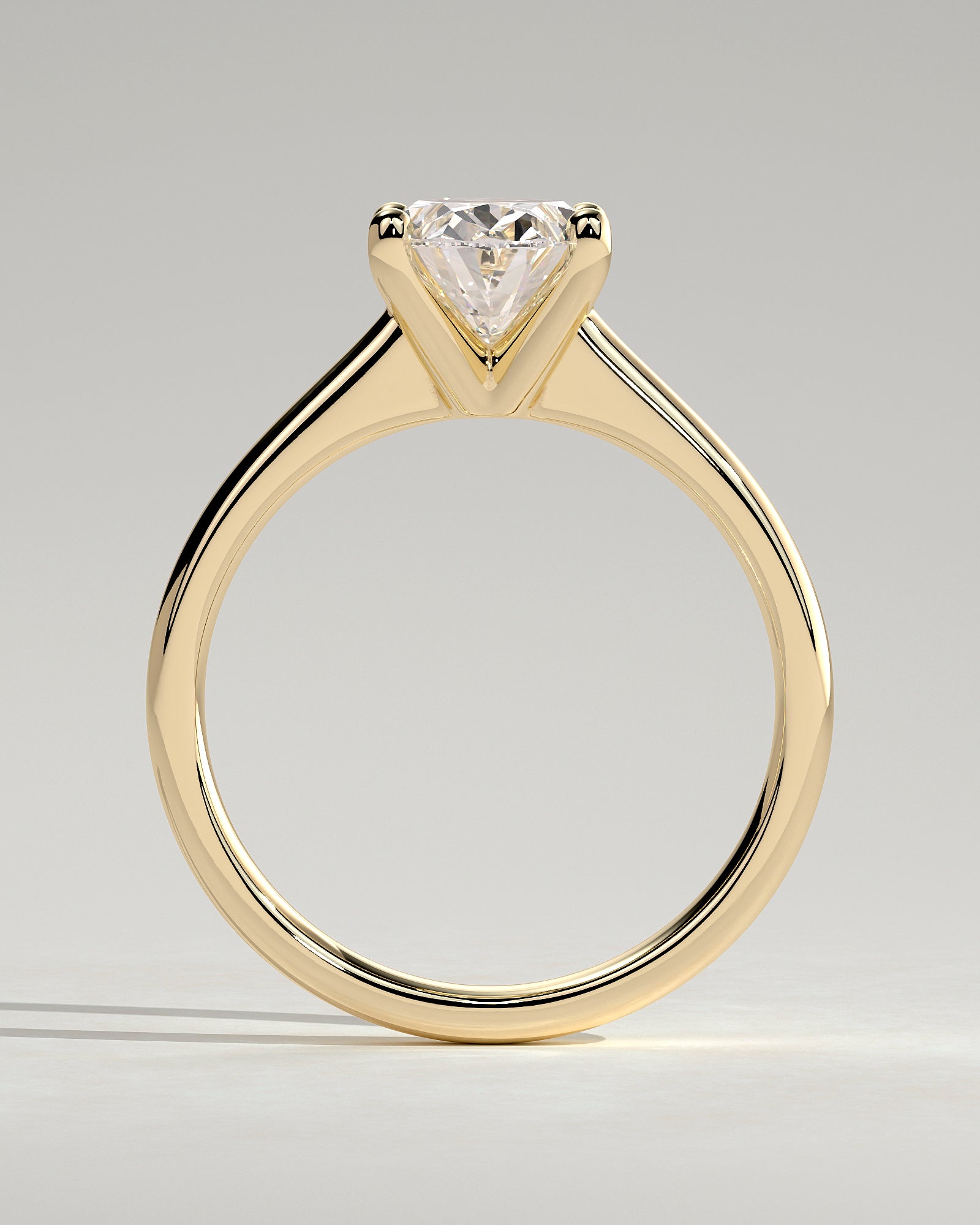 Oval Solitaire Lab Grown Diamond Engagement Ring