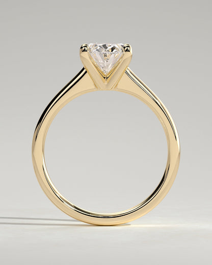 Oval Solitaire Lab Grown Diamond Engagement Ring