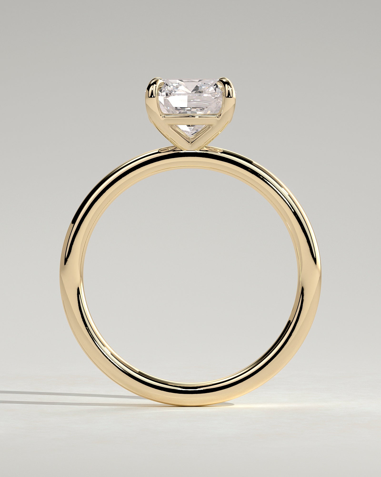 Cushion Solitaire Lab Grown Diamond Engagement Ring