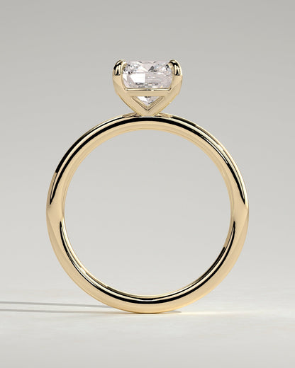 Cushion Solitaire Lab Grown Diamond Engagement Ring