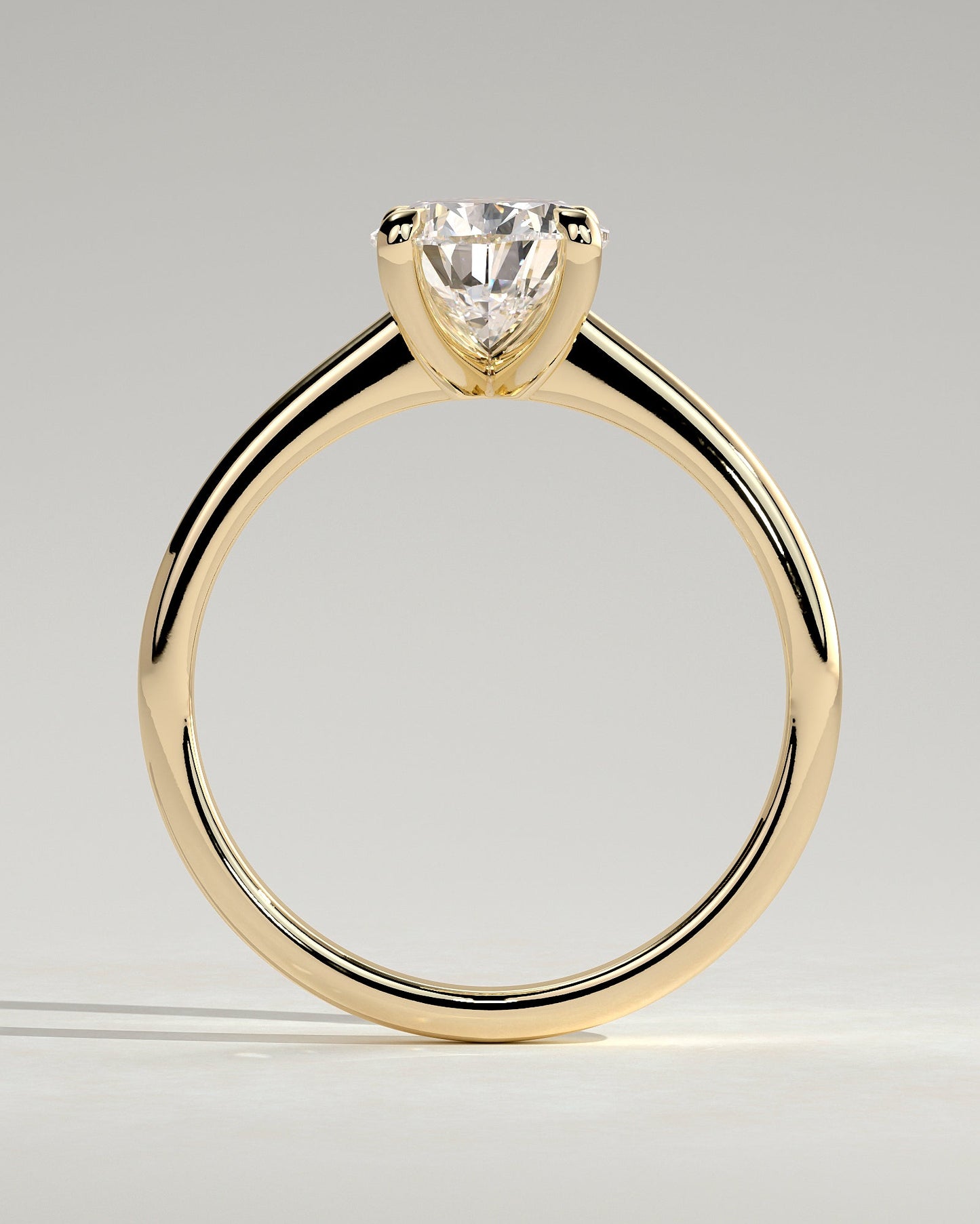Pear Solitaire Lab Grown Diamond Engagement Ring