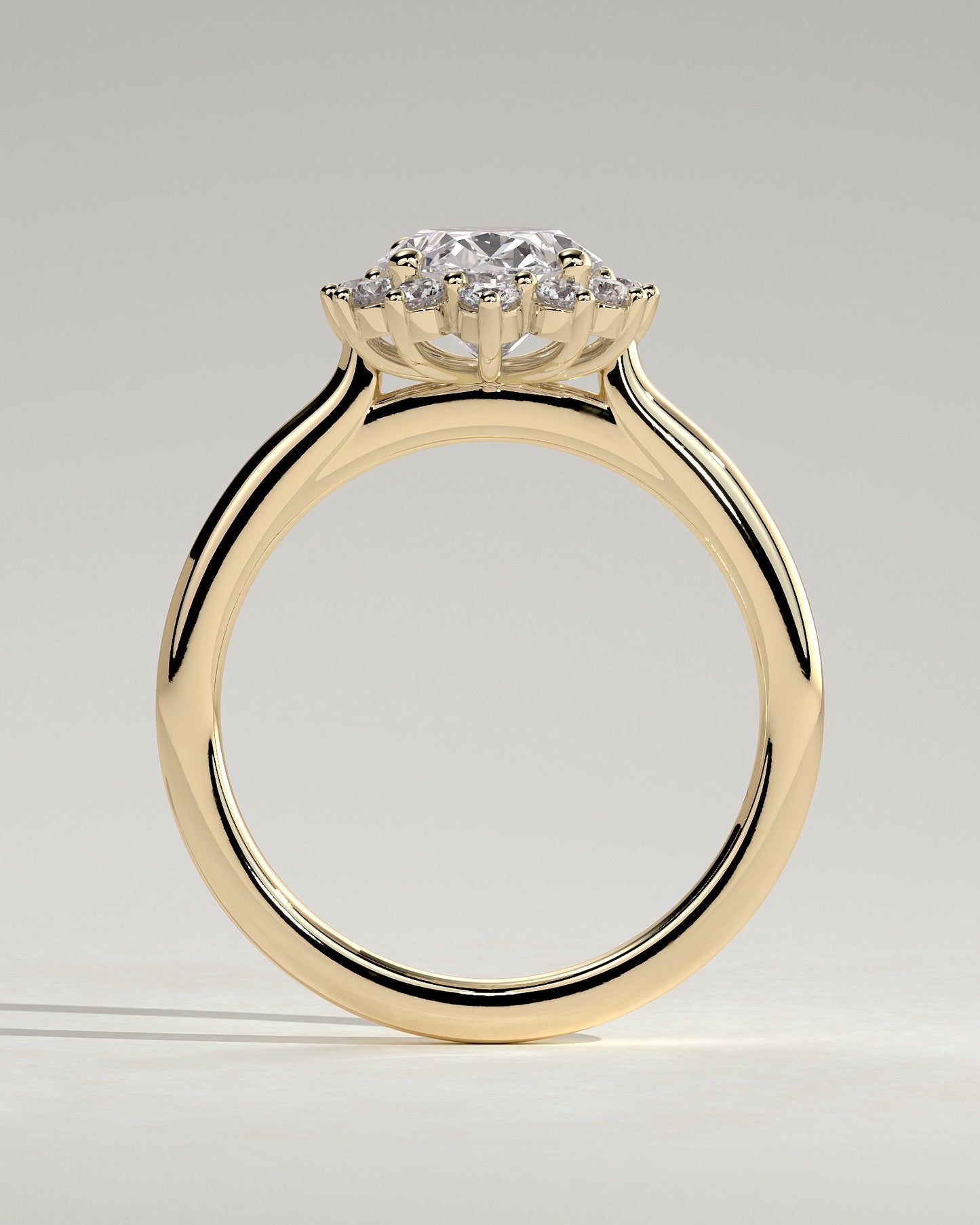 Oval Halo Lab Grown Diamond Engagement Ring