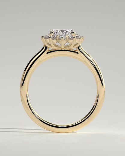Oval Halo Lab Grown Diamond Engagement Ring