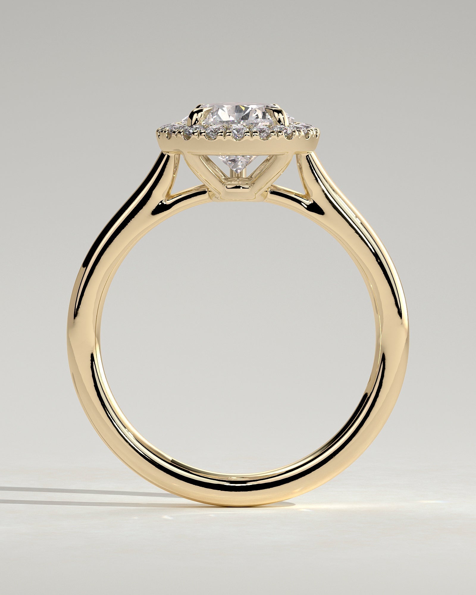 Pear Halo Lab Grown Diamond Engagement Ring