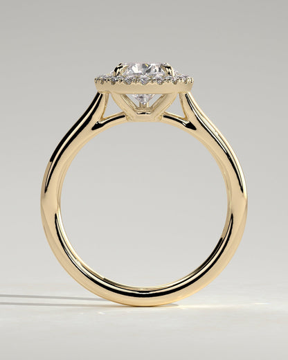 Pear Halo Lab Grown Diamond Engagement Ring