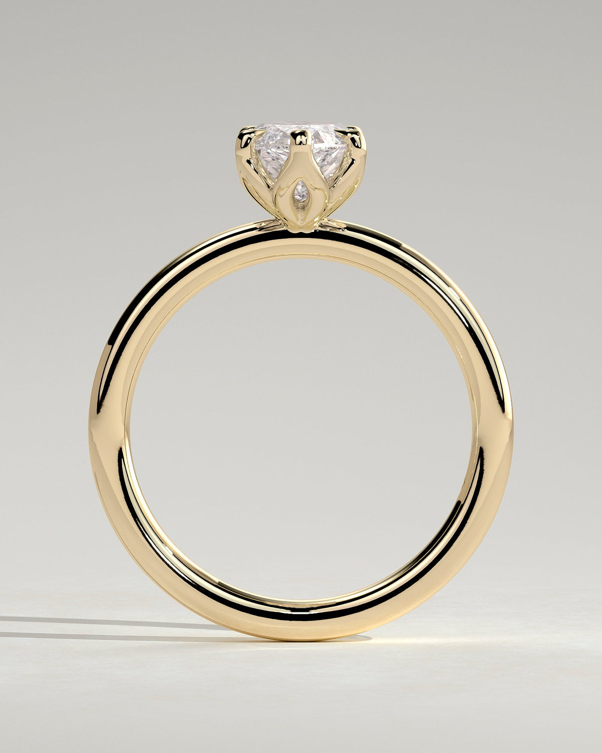 Marquise Solitaire With Tulip Prongs Lab Grown Diamond Engagement Ring