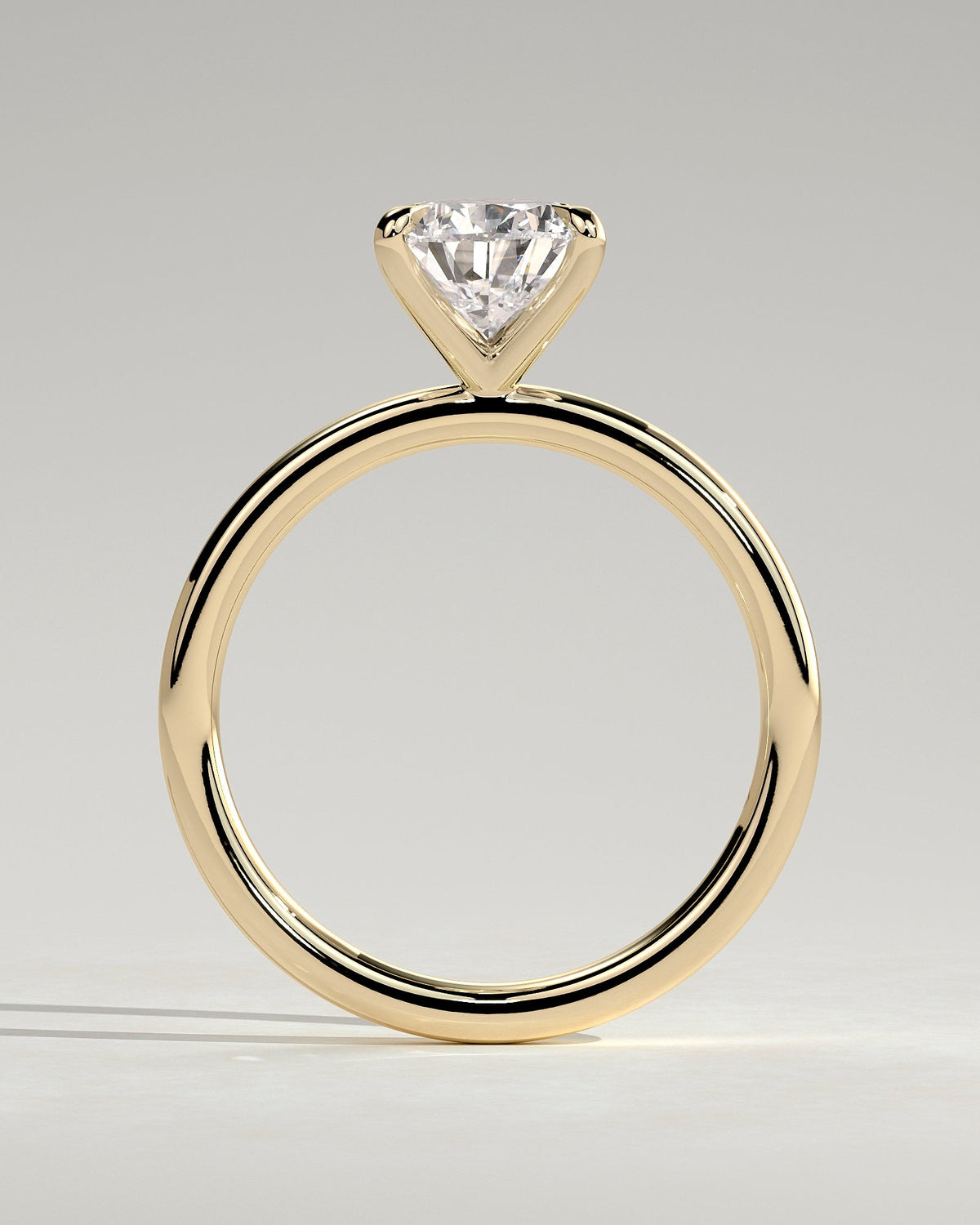 Pear Solitaire Lab Grown Diamond Engagement Ring