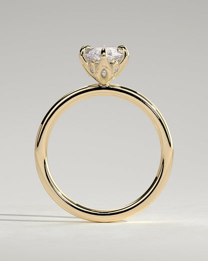 Marquise Solitaire With Tulip Prongs Lab Grown Diamond Engagement Ring