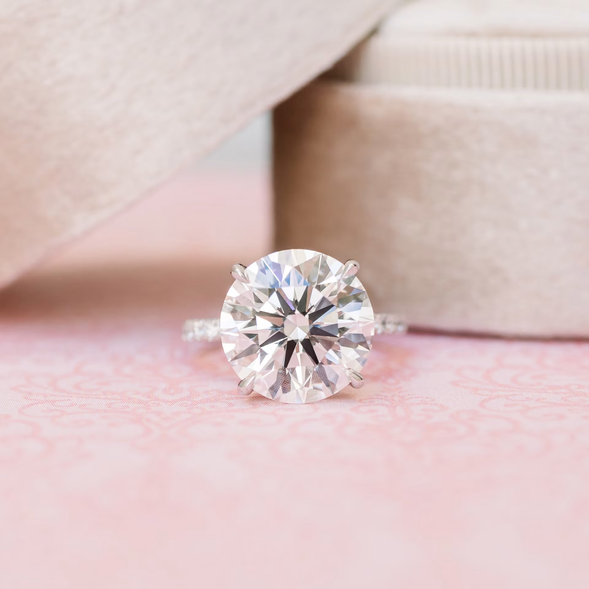 Marquise Cut Cluster Styled Lab Grown Diamond Engagement Ring