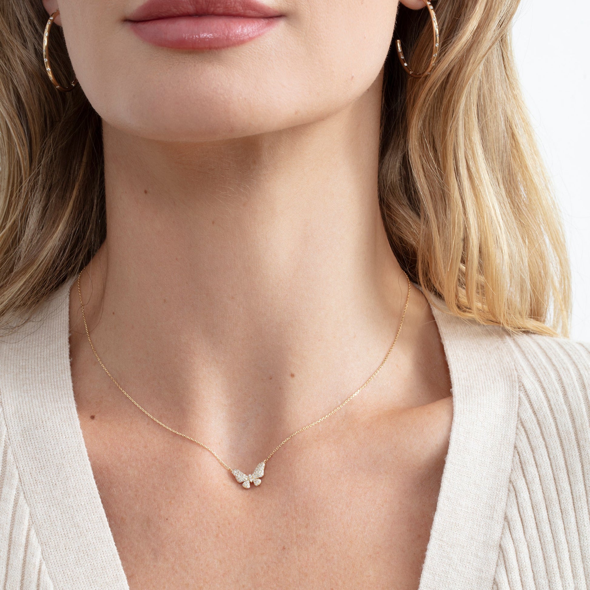 1.0 CT Round Bezel Solitaire Lab Grown Diamond Necklace