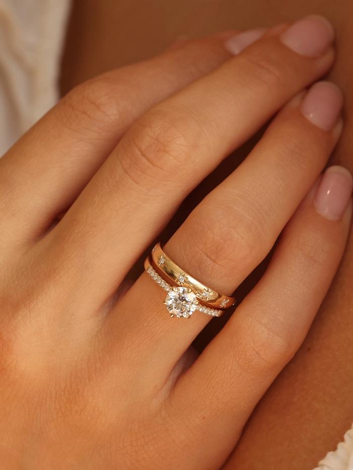 Marquise Cut Cluster Styled Lab Grown Wedding Band