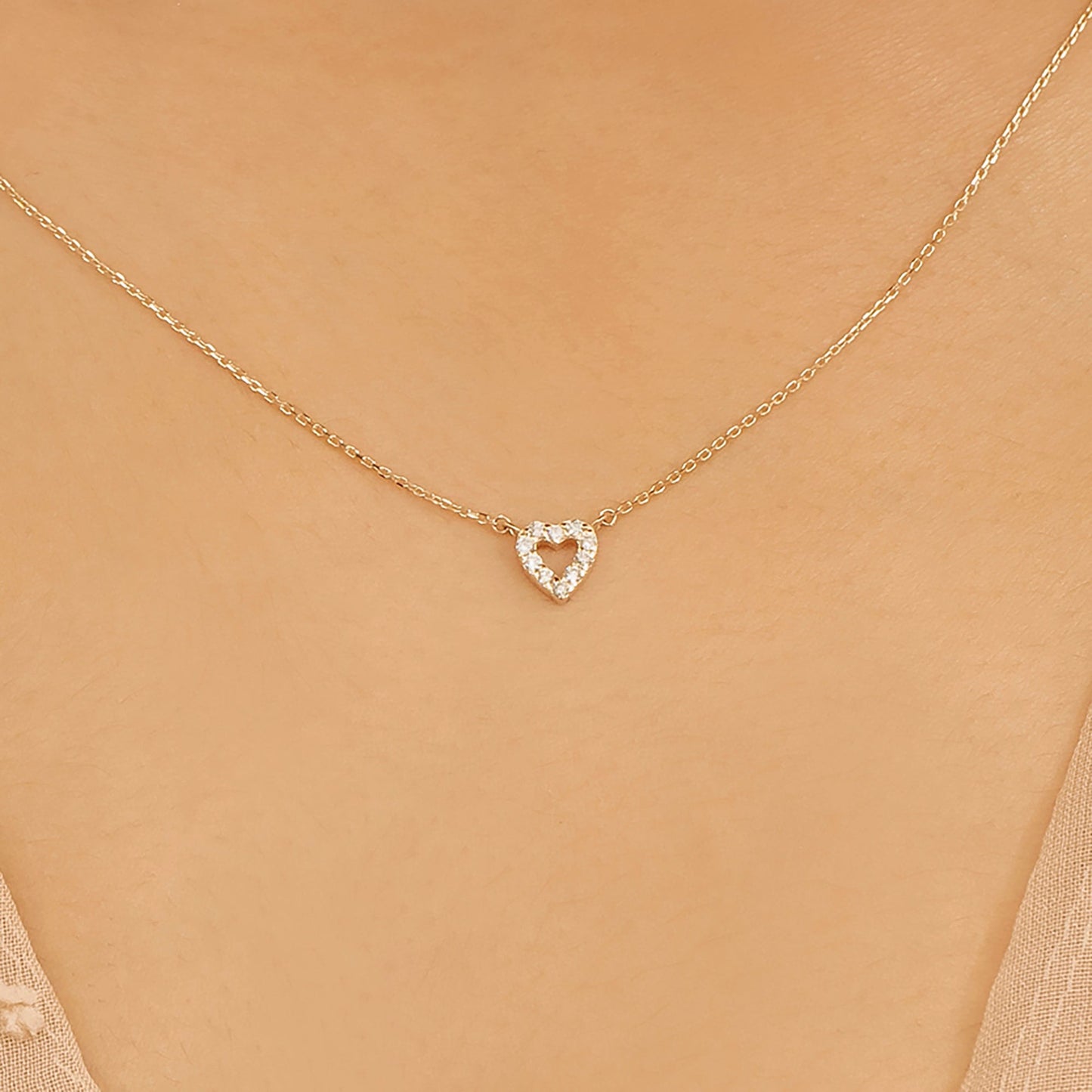 1.0 CT Round Bezel Solitaire Lab Grown Diamond Necklace