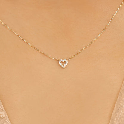 1.0 CT Round Bezel Solitaire Lab Grown Diamond Necklace
