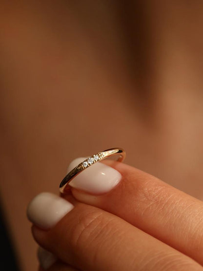 Marquise Cut Cluster Styled Lab Grown Wedding Band