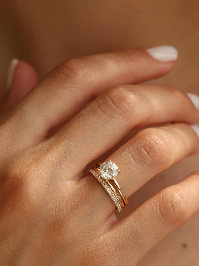 Marquise Cut Cluster Styled Lab Grown Diamond Engagement Ring