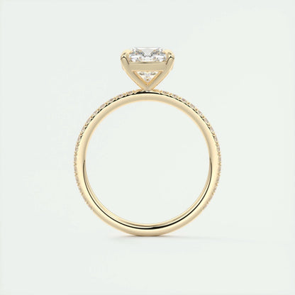 2 CT Cushion Solitaire CVD F/VS1 Diamond Engagement Ring 14